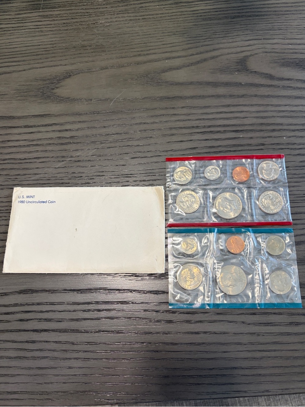 U.S. Mint Uncirculated Coin Set - Silver and Copper Tones